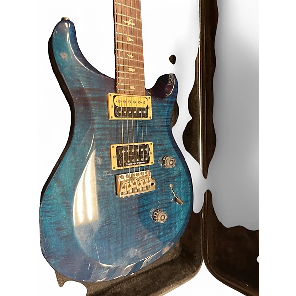 PRS Used PRS Custom 24 Blue Solid Body Electric Guitar.gc