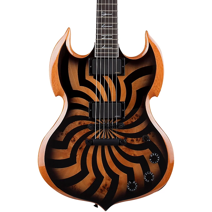 Barbarian Black Buzz Saw Electric Guitar Charcoal Burst