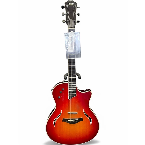 Used Taylor T5S Dark Cherry Burst Hollow Body Electric Guitar