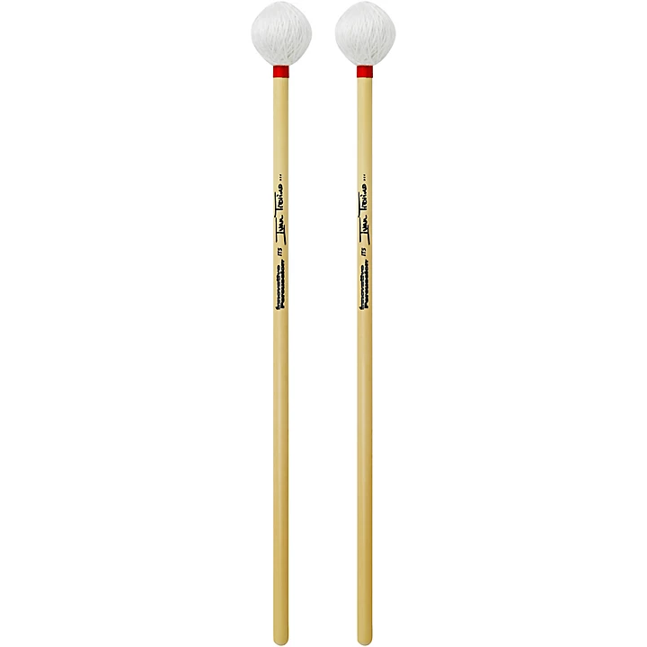 Ivan Trevino Rattan Marimba Mallets Medium Bright White Cord