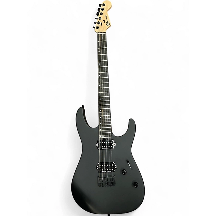 Charvel Used Charvel DK24HT Matte Black Solid Body Electric Guitar.gc