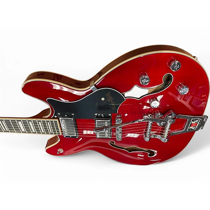 Hagstrom Used Hagstrom VIKING DLX RED Hollow Body Electric Guitar.gc