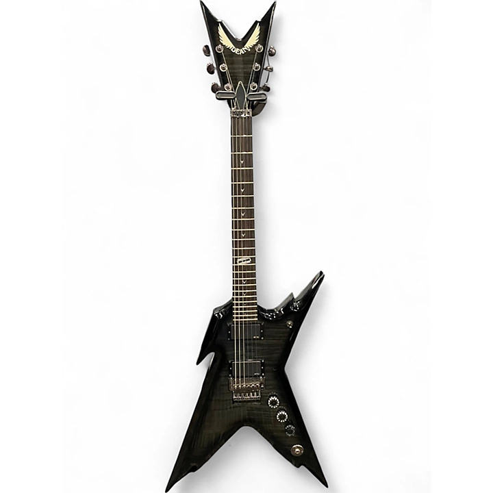 Used Dean RAZORBACK CUSTOM Trans Brazillian Solid Body Electric Guitar