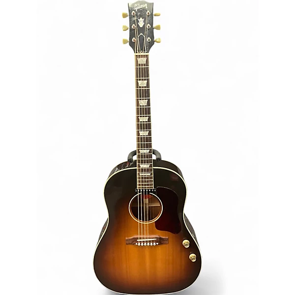 Gibson Used 2014 Gibson J160E 3 Tone Sunburst Acoustic Electric Guitar.gc