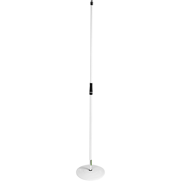 Microphone Stand With Round Base White