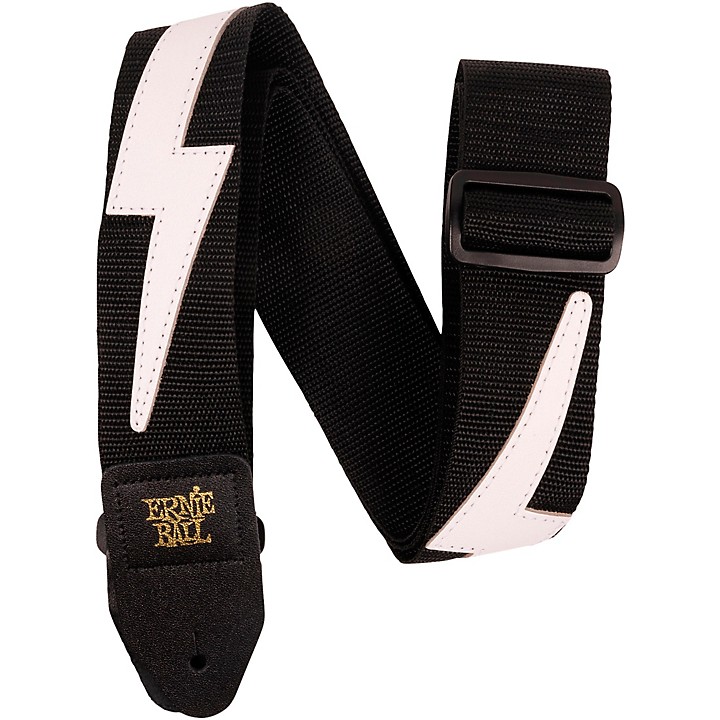 White Lightning Premium Guitar Strap 2 in