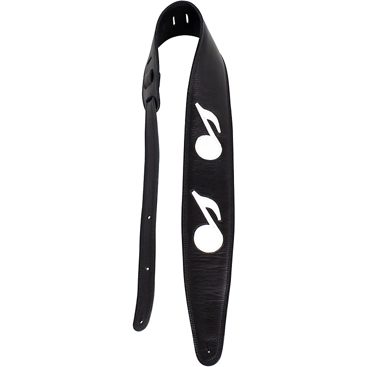 35 Padded Leather Guitar Strap Music Note 35 in