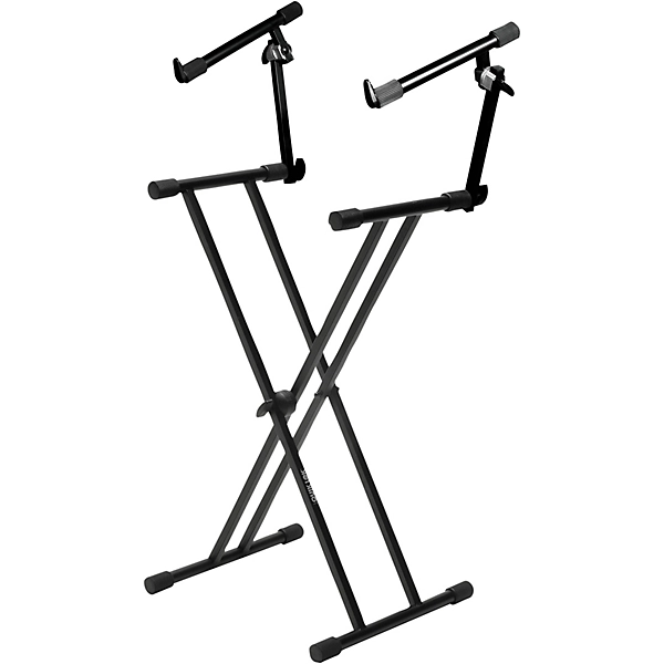 Double Brace Double Tier Keyboard Stand