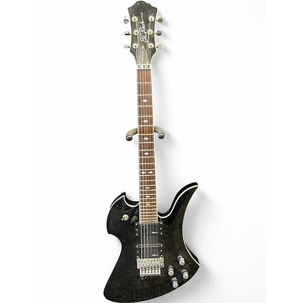 Used B.C. Rich Pro X Mockingbird Black Solid Body Electric Guitar