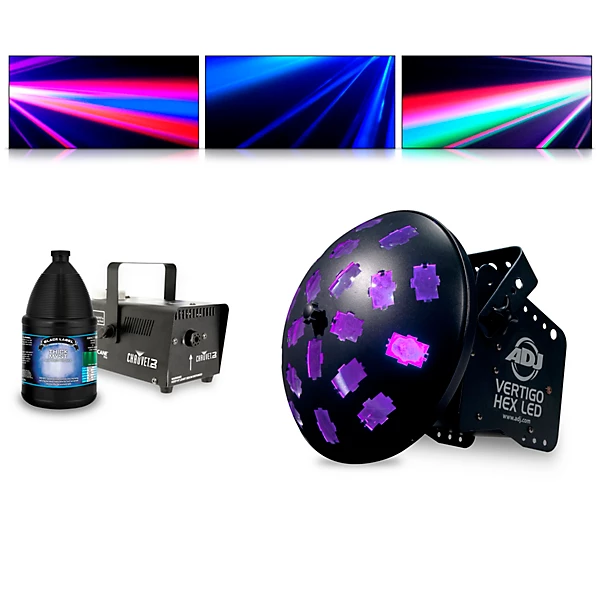 Vertigo Hex with Hurricane 700 Fog Machine and Juice