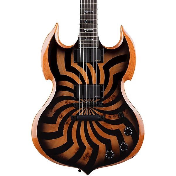 Barbarian Black Buzz Saw Electric Guitar Charcoal Burst