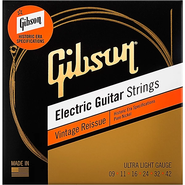 Vintage Reissue Electic Guitar Strings Ultra Light Gauge