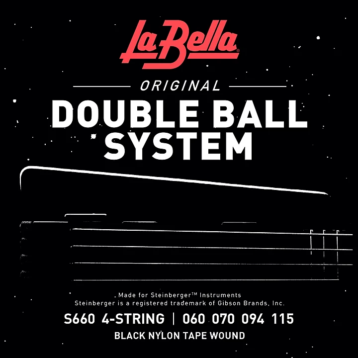 S660 Double Ball System Tape Wound Bass Strings Light 60