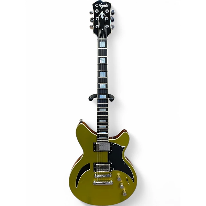 Agile Used Agile CUSTOM HARM Gold Hollow Body Electric Guitar.gc