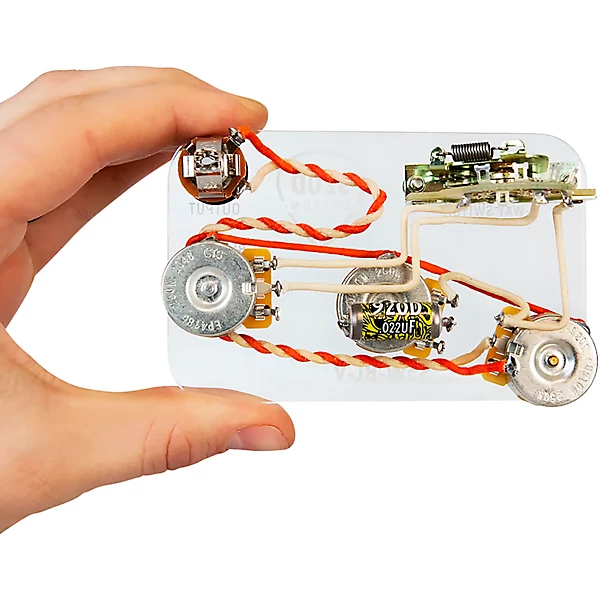 Strat 5 Way Upgraded Wiring Harness With Blender Pot