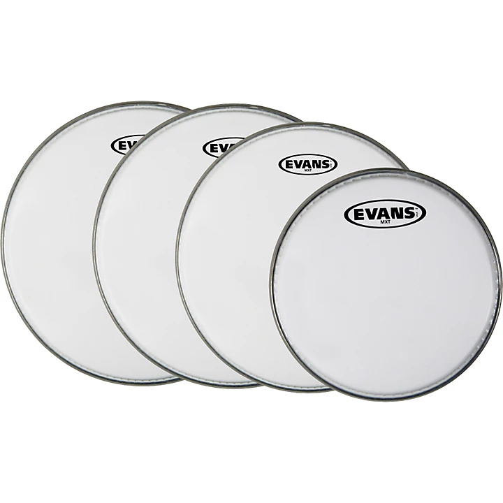 MX White Tenor Drumhead 4 Pack
