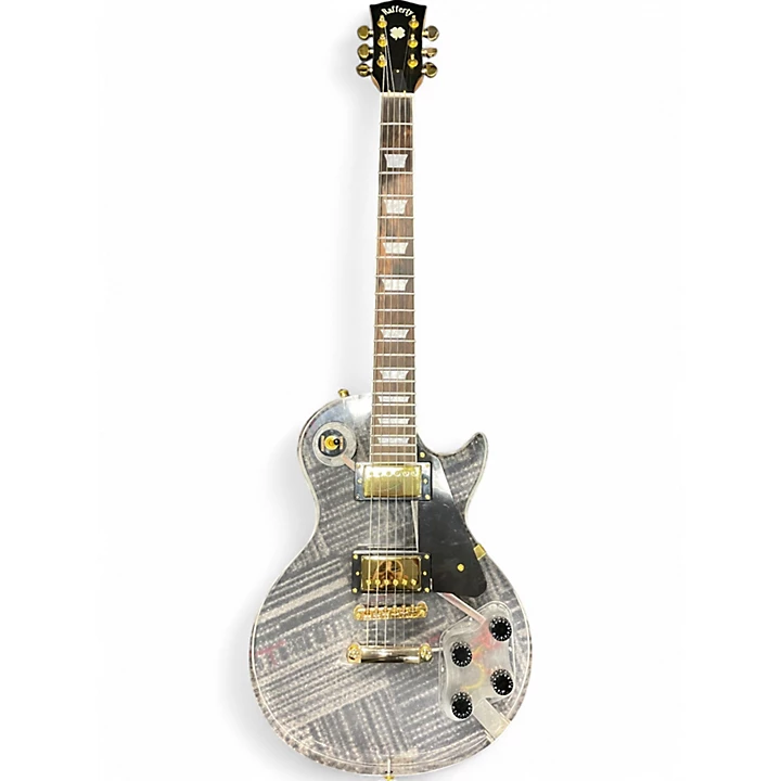 Used Rafferty ACRYLIC LP Clear Solid Body Electric Guitar
