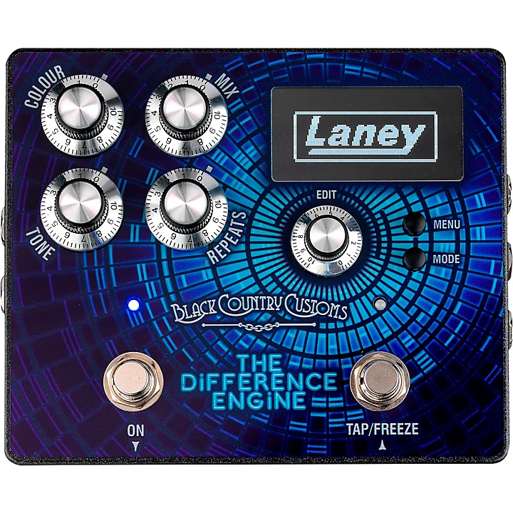 The Difference Engine Tri Mode Delay Effects Pedal Blue