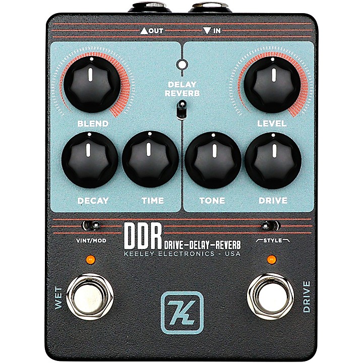 Keeley DDR Drive Delay Reverb Effects Pedal