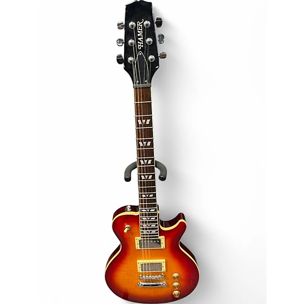 Used Hamer MONF CS U Cherry Sunburst Solid Body Electric Guitar