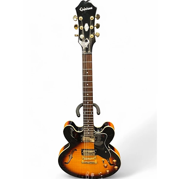 Used Epiphone ES355 2 Color Sunburst Hollow Body Electric Guitar