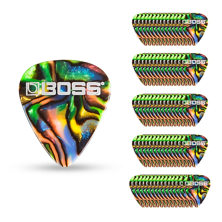Abalone Celluloid Guitar Pick Medium 72 Pack