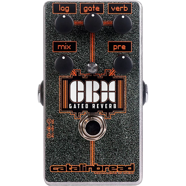 CBX Gated Reverb Effects Pedal Silver Sparkle
