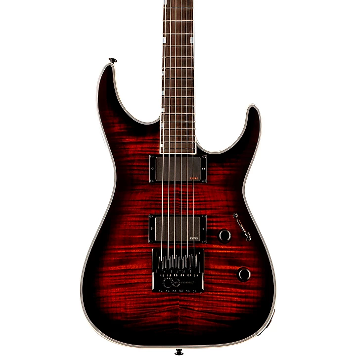 LTD MH 1000 Evertune Electric Guitar Dark Brown Sunburst