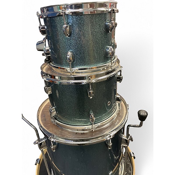 Pearl Used Pearl 4 Piece Export Ice Blue Drum Kit.gc