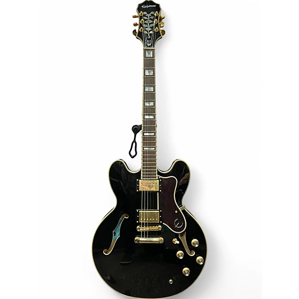 Used Epiphone Sheraton II Black Hollow Body Electric Guitar