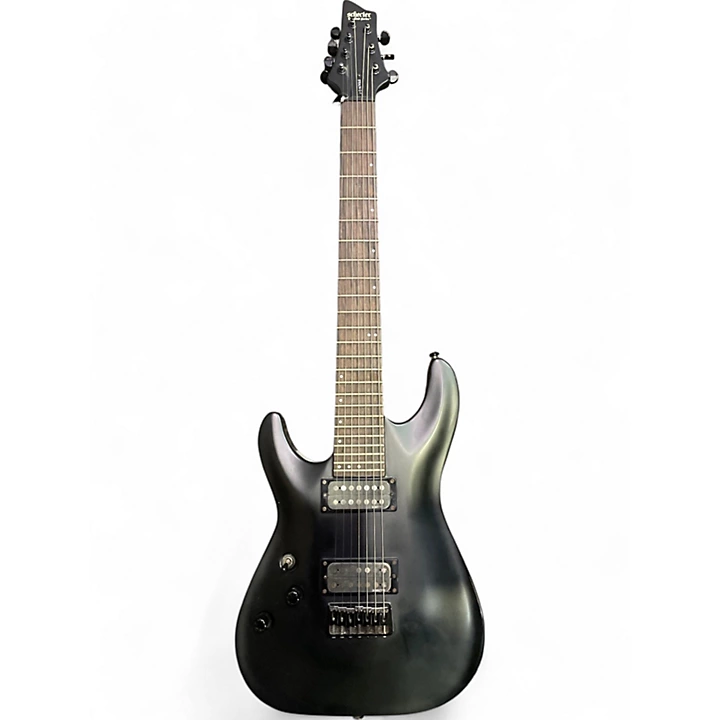 Used Schecter Guitar Research C7 STEALTH Black Electric Guitar