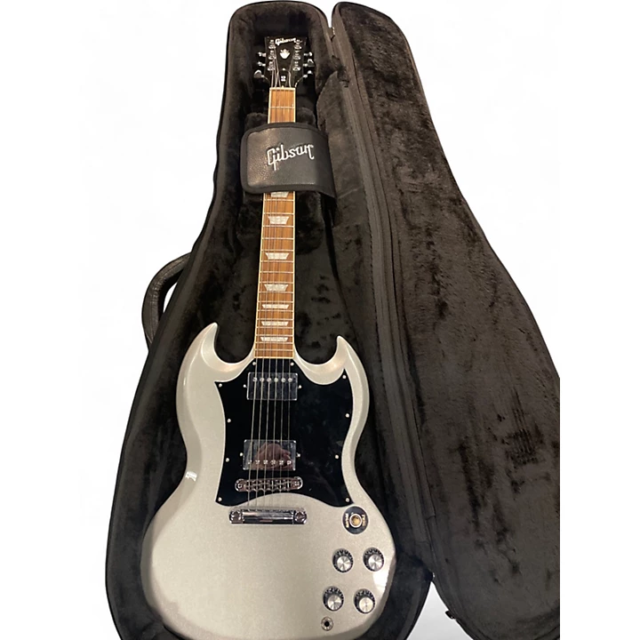Gibson Used Gibson SG Silver Sparkle Solid Body Electric Guitar.gc