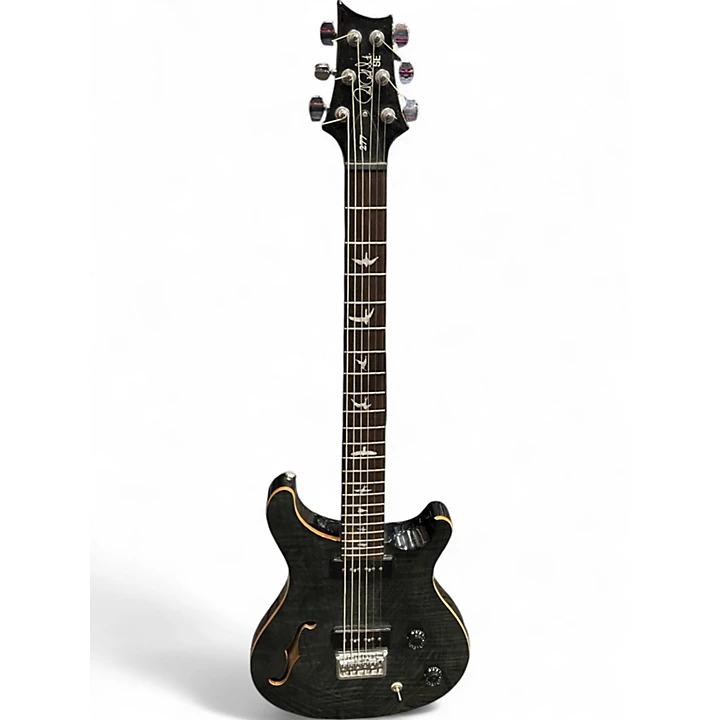 PRS Used PRS SE 277 SEMI HOLLOW Trans Black Solid Body Electric Guitar.gc