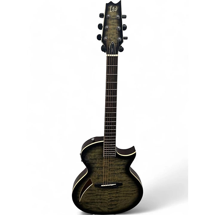 Used ESP LTD TL6 Charcoal Burst Acoustic Electric Guitar