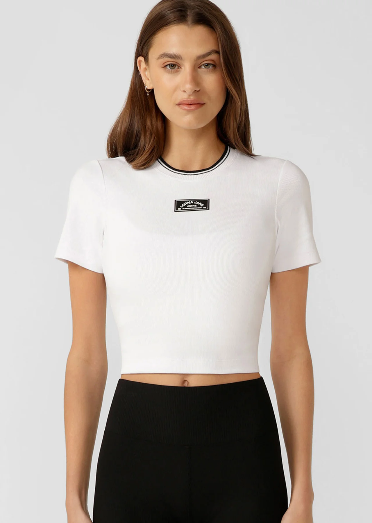 Tie Breaker Cropped Tee
