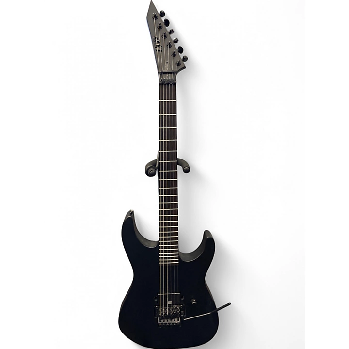 Used ESP LTD Black Metal Black Solid Body Electric Guitar