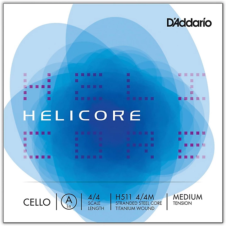 Helicore Series Cello A String 4 4 Size Medium