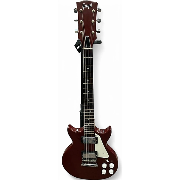 Gaya Used Gaya DOUBLE CUT Burgundy Solid Body Electric Guitar.gc