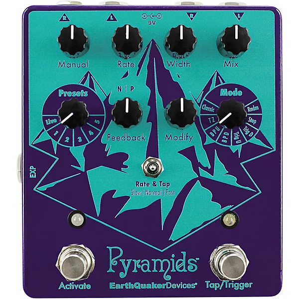 EarthQuaker Devices Pyramids Stereo Flanger Effects Pedal
