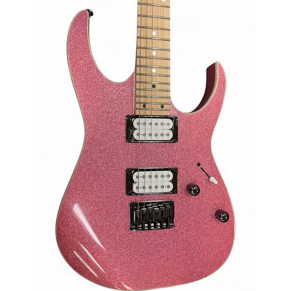 Used Ibanez RG421MSP Pink Sparkle Solid Body Electric Guitar
