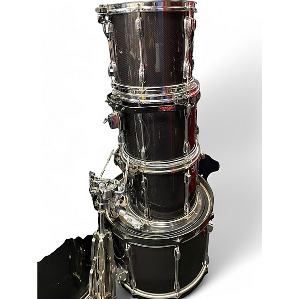 TAMA Used TAMA 4 Piece Rockstar CARBON FIBER WRAP Drum Kit.gc