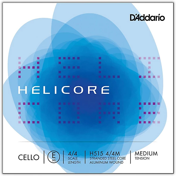 Helicore Series Cello High E String 4 4 Size Medium