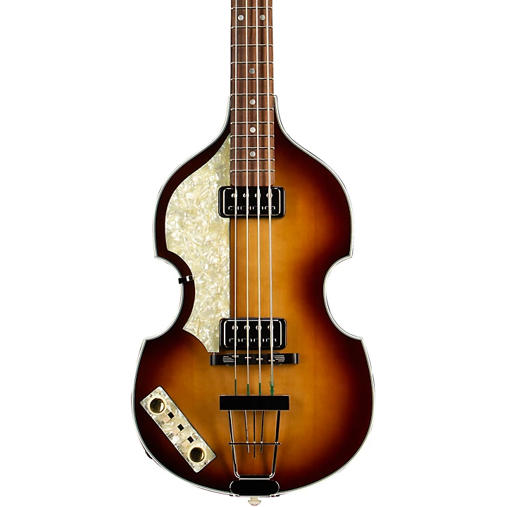 Vintage 62 Violin Left Handed Electric Bass Guitar
