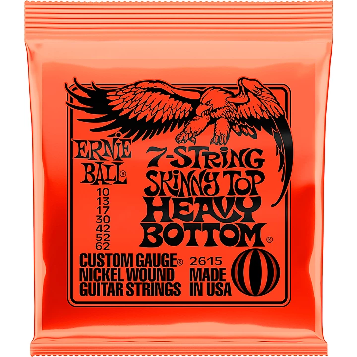 STHB Nickel Wound 7 String Electric Guitar Strings 10 62