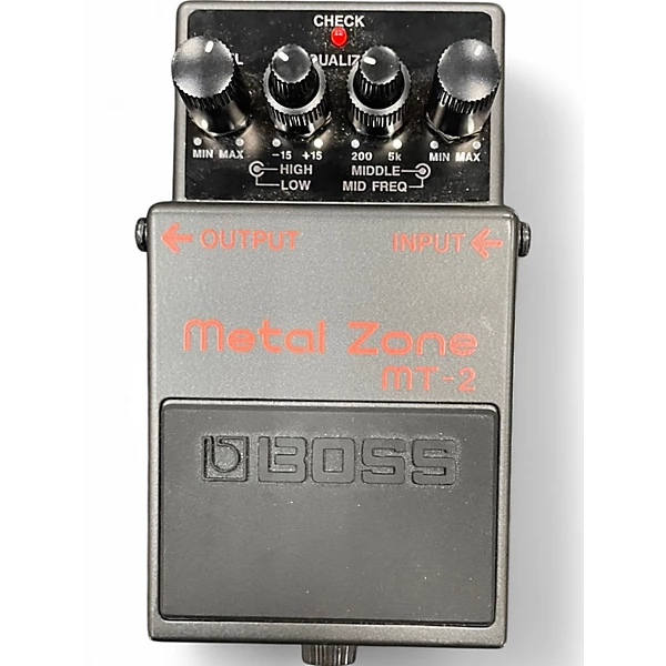 Used BOSS MT2 Metal Zone Distortion Effect Pedal