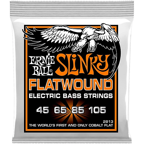 P02813 Hybrid Slinky Flatwound Bass Strings