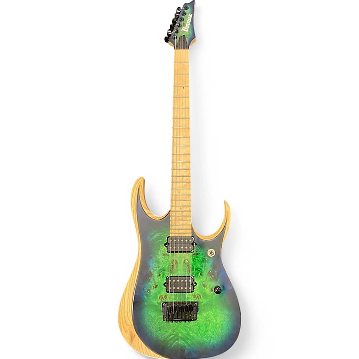 Ibanez Used Ibanez RGDIX6MPB Green Solid Body Electric Guitar.gc