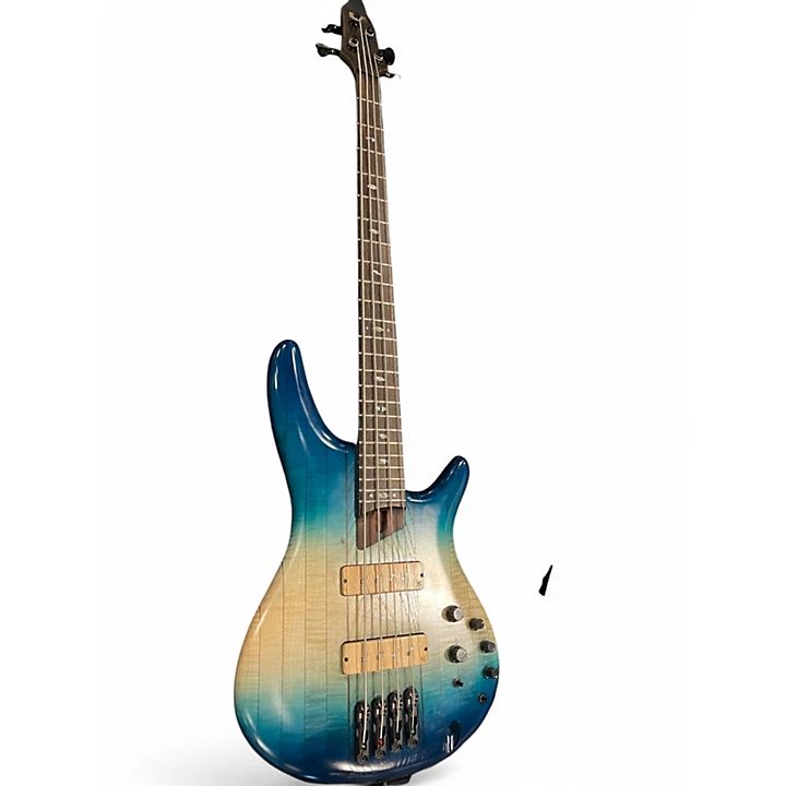 Used 2021 Ibanez SR4CMLTD CARIBBEAN ISLET Electric Bass Guitar
