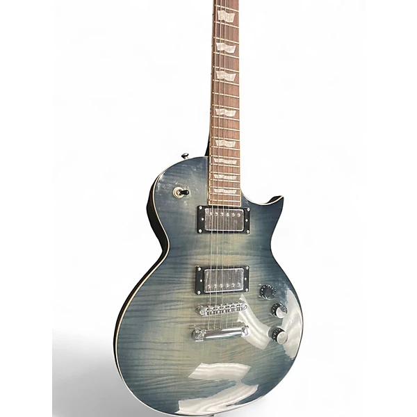 ESP Used ESP LTD EC256 Trans Blue Solid Body Electric Guitar