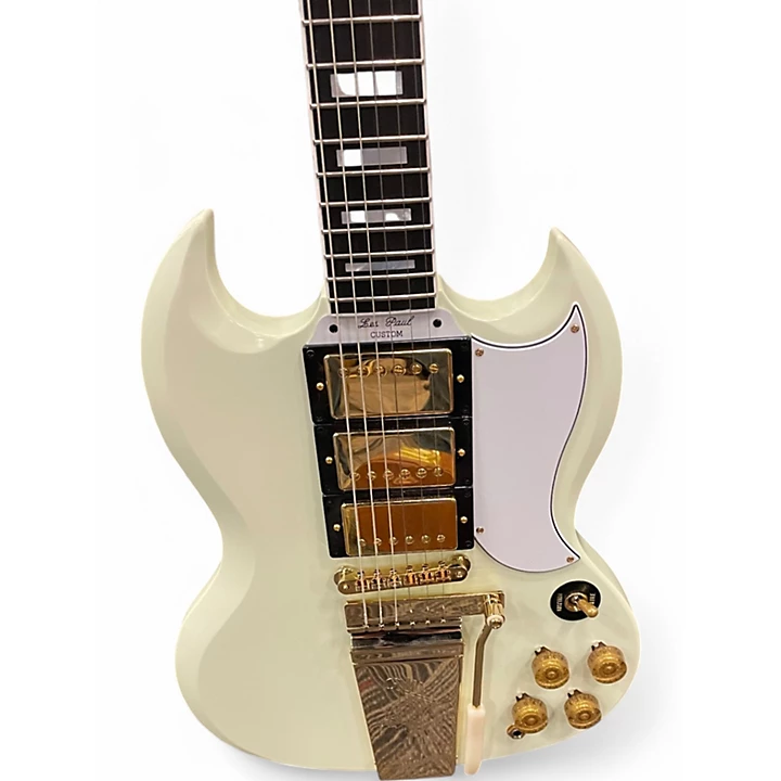 Used Epiphone 1963 LES PAUL INSPIRED Classic White Solid Body Electric Guitar